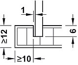 Крепление для заднее стенки , цвет серый, фото 5