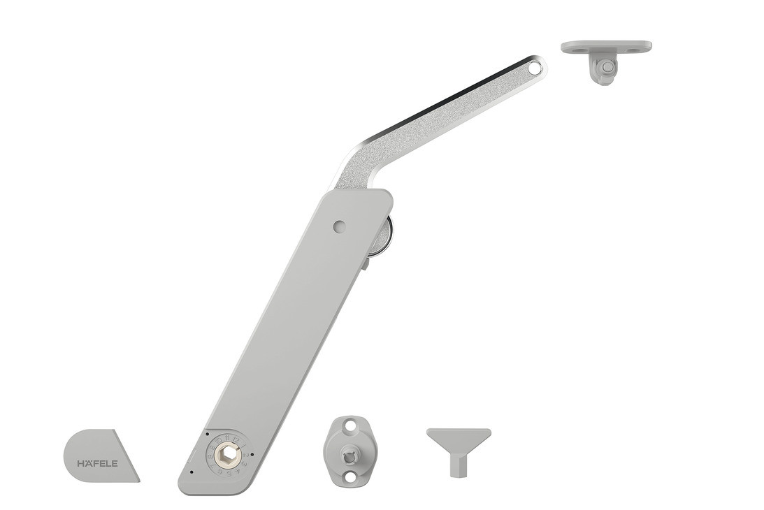 Подъемный механизмFree flap H 1.5 B SM серый никелированный ,левый