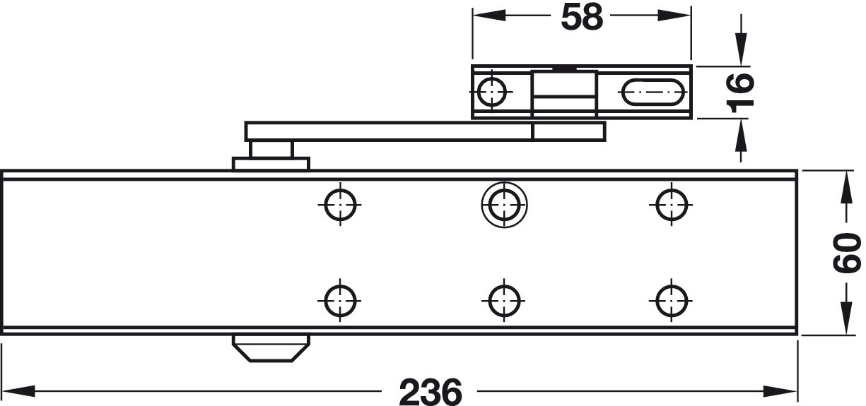 Дверной доводчик r DCL 51 brass pol. - фото 2 - id-p54039075