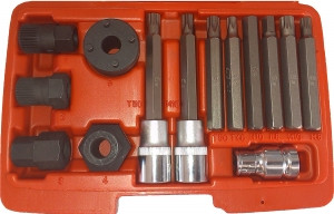 Комплект специализированных ключей для монтажа/демонтажа демпферных шкивов MS0205 - фото 1 - id-p3887207