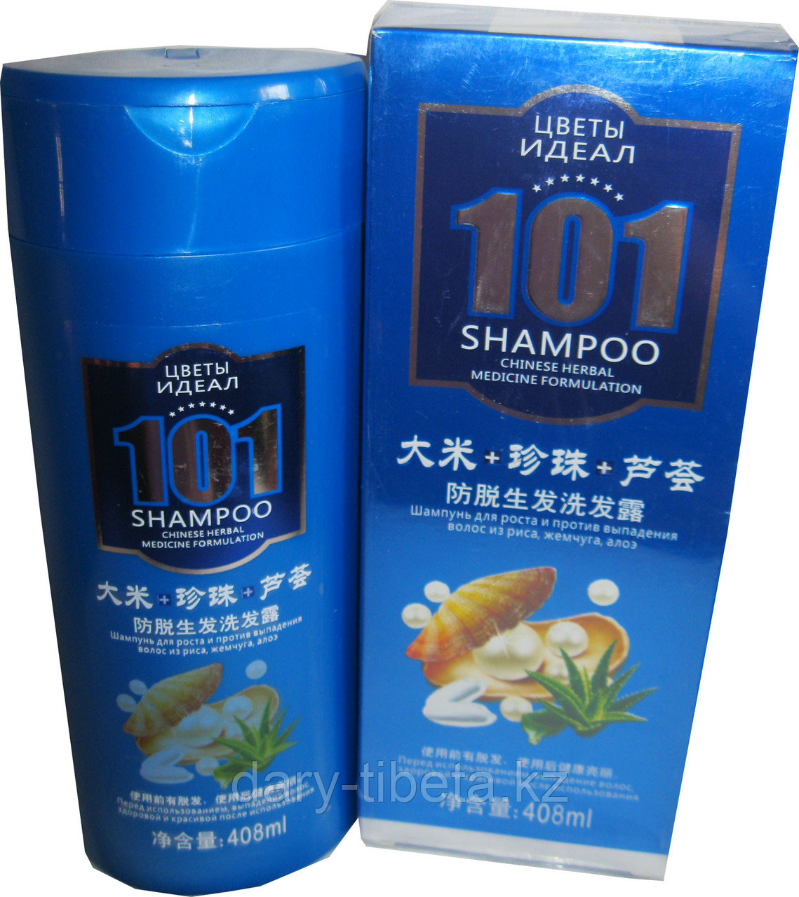 101 Цветы Идеал - Шампунь для роста и выпадения волос из риса, жемчуга, алоэ
