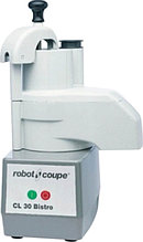 Овощерезка ROBOT COUPE CL30 Bistro. Производительность: до 60 кг/ч Скорость: 375 об/мин Габаритные размеры: 320х304х590 мм Мощность: 0,5 кВт Напряжение: 220 В