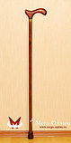 Трость деревянная с УПС с деревянной ручкой и выдвижным штырем от скольжения, фото 2