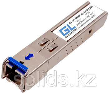 Модуль GIGALINK SFP, WDM, 1Гбит/c, одно волокно SM, SC, Tx:1310/Rx:1550 нм, 20 дБ (до 40 км)