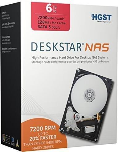 HGST IDK Deskstar NAS 6TB Bundle, SATA 6Gb/s