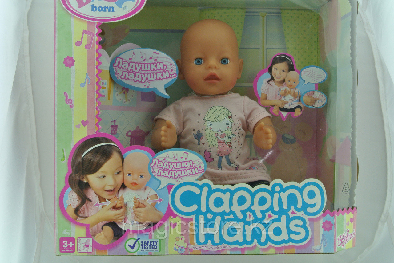 Пупс Baby Born Clapping Hands Интерактивная малышка, Ладушки-ладушки - фото 1 - id-p51629464