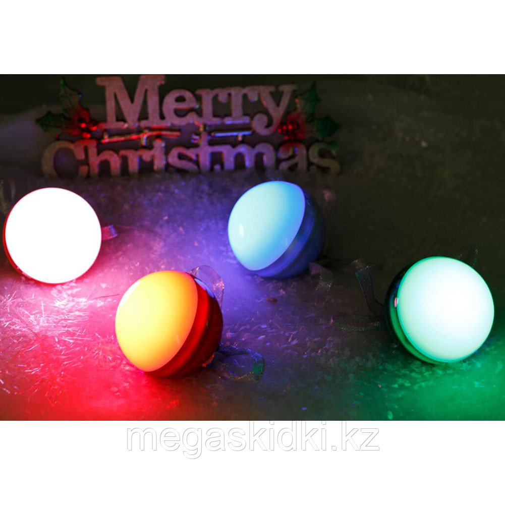 Портативная колонка Bluetooth TWS Рождественский шар с подсветкой - фото 8 - id-p56206041