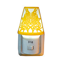 LED ночник в розетку "Лампа", желтый