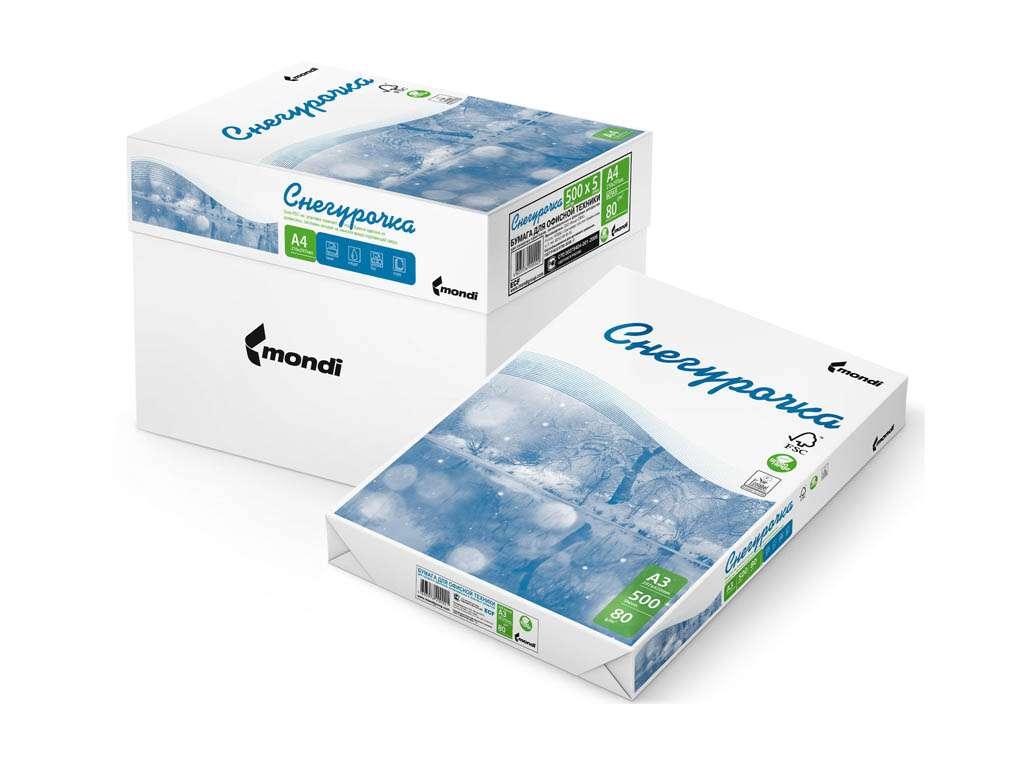 Бумага офисная Снегурочка, А3, 80г/кв.м., 500 л