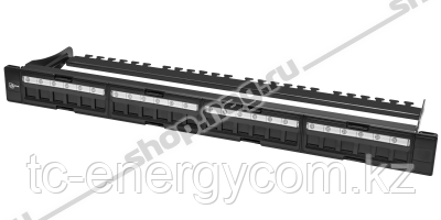 Коммутационная панель SNR, 19" для модулей KeyStone, незагруженная, неэкранированная, 1U, 24 порта, cat.5e, ра