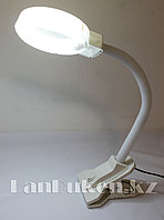 Настольная лампа с лупой на прищепке LED A808