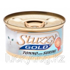 Stuzzy Gold консервы для кошек (кусочки тунца с крабовыми палочками в собственном соку) 85 гр.