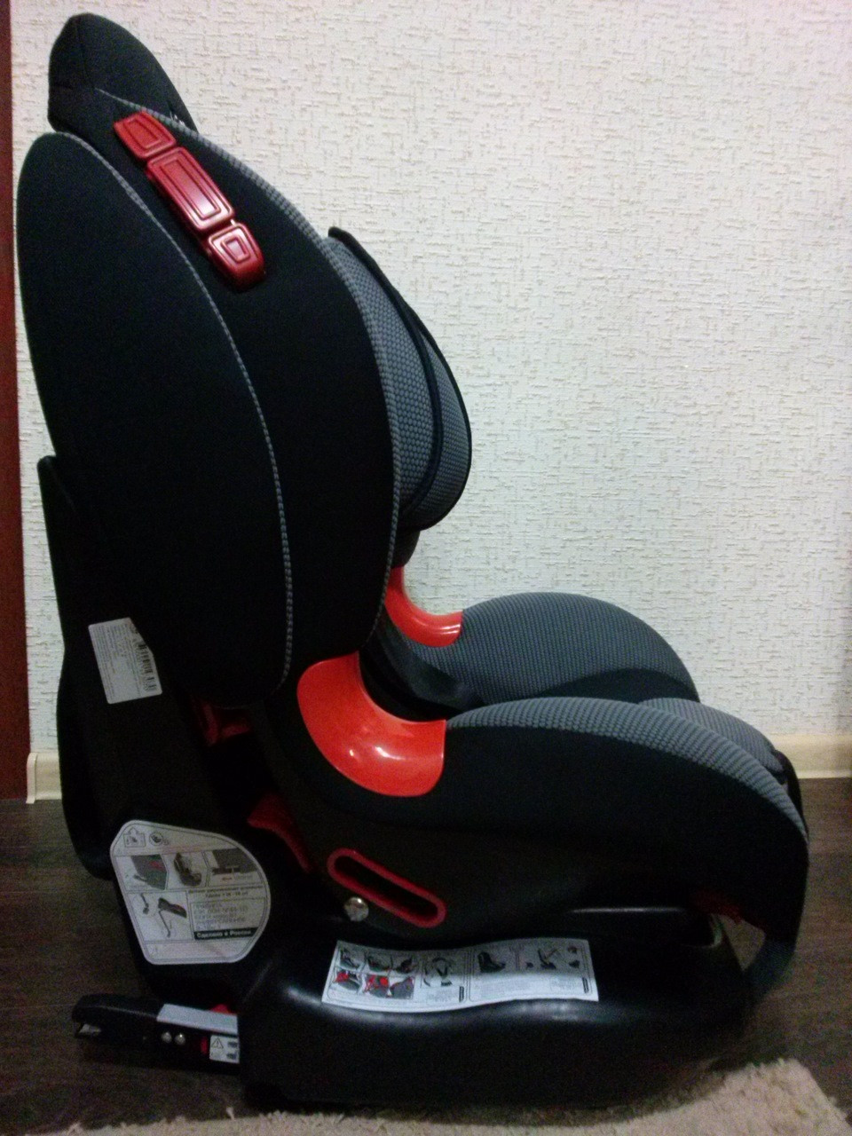 Детское автомобильное кресло SIGER "Кокон ISOFIX" серый - 00 87897 - фото 5 - id-p56340417