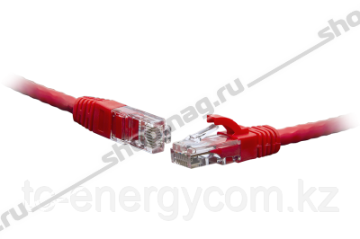 Коммутационный шнур F/UTP 4-х парный cat.5e 0.5м PVC standart красный