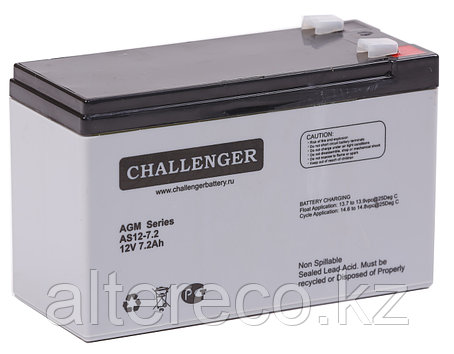 Аккумулятор Challenger AS12-7.2 (12В, 7,2Ач), фото 2