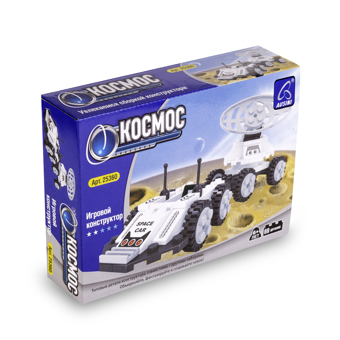 Игровой конструктор, Ausini, 25360, Луноход, Космос