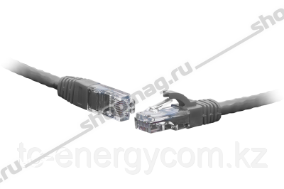 Коммутационный шнур F/UTP 4-х парный cat.5e 3.0м PVC standart серый
