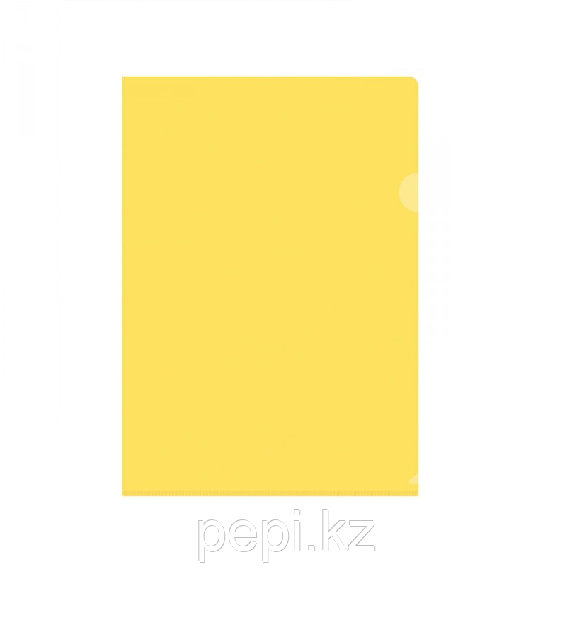 Папка уголок жесткая цветная 0,15мм OfficeSpace желтый - фото 1 - id-p50996831