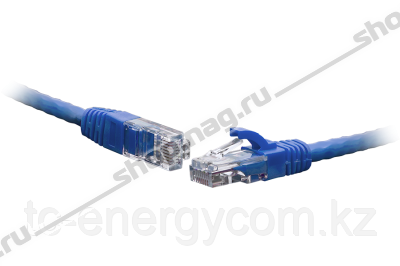Коммутационный шнур U/UTP 4-х парный cat.6 3.0м PVC standart синий