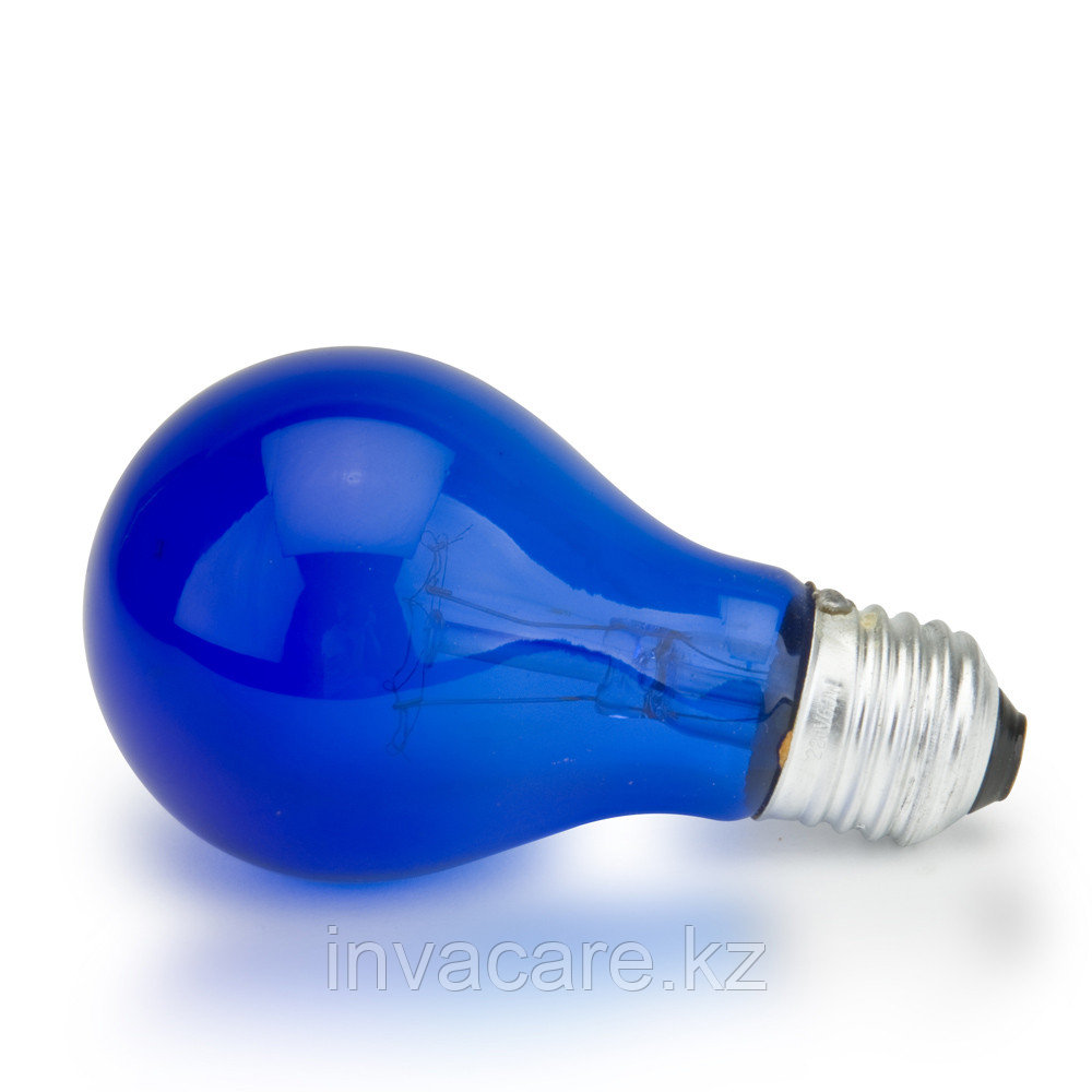 Лампа накаливания вольфрамовая (синяя) (60 Вт)