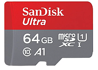 Карта памяти SANDISK ULTRA microSDHC 64GB + SD Adapter, фото 1