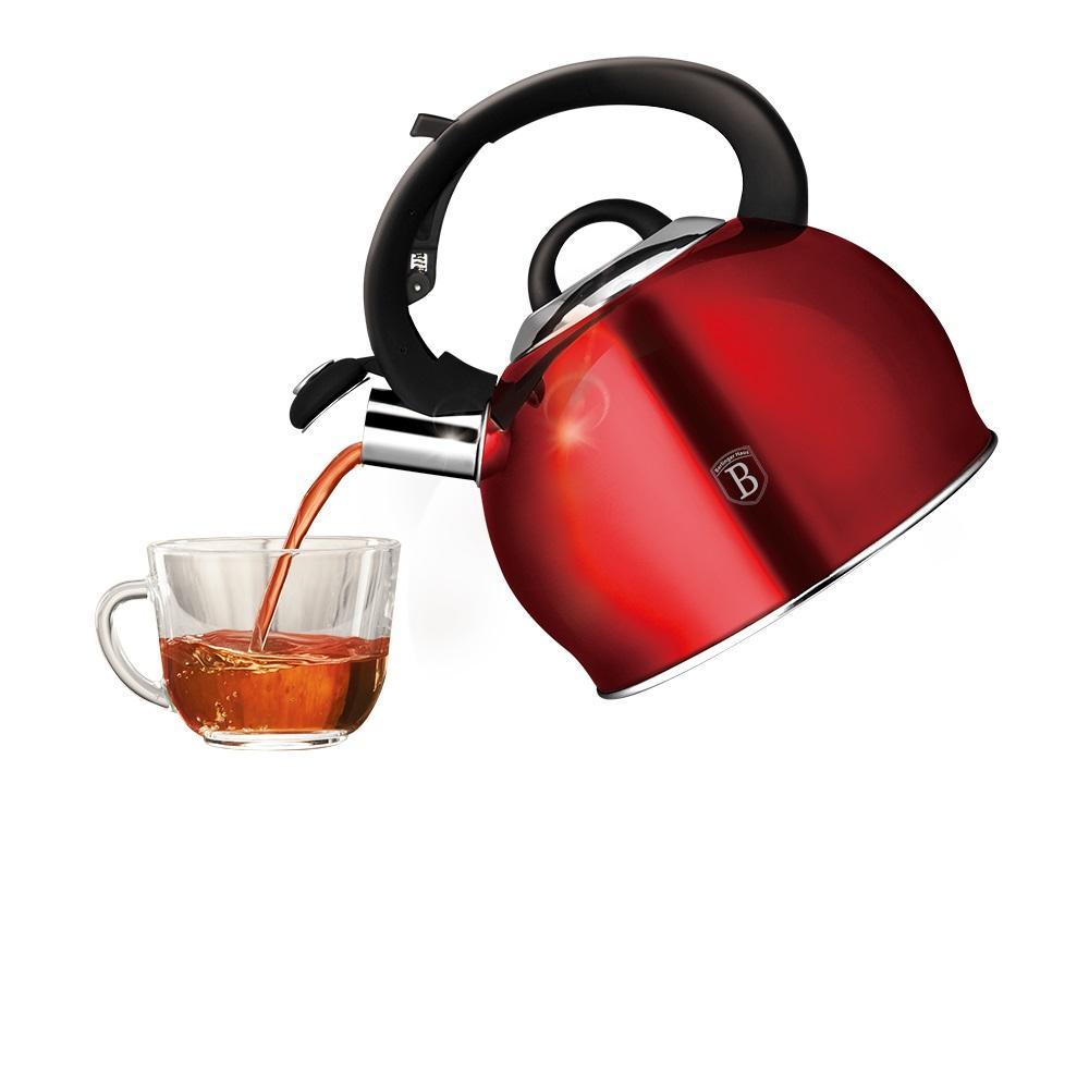 Чайник со свистком Berlinger Haus Burgundy Metallic Line - 3л