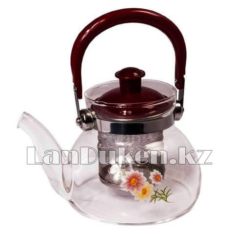 Заварочный стеклянный чайник для чая и кофе 550 ml (Cofee and tea), заварной чайник, чайник для плиты (MS-N9)