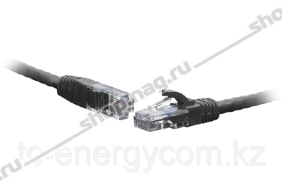 Коммутационный шнур U/UTP 4-х парный cat.6 7.5м. PVC standart чёрный