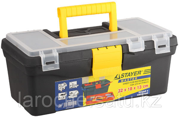 Ящик STAYER пластмассовый для инструментов, 32х18х13см, фото 2