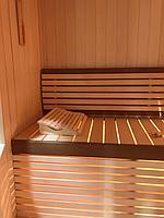 Сборная финская сауна в пентхаусе. Индивидуальное изготовление. Размер = 2,3 х 2,1 х 2,2 м. Адрес: г. Алматы, г.к. "Жайляу". 10