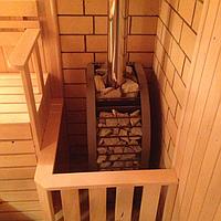 Русская баня с газо-дровяной печью. Размер = 2,4 х 2,6 х 2,1 м. Адрес: г. Алматы, пос-к "Ерменсай". 5