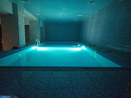 Скиммерный бассейн (коммерческий). Размер = 10 х 3,5 х 1,6 м. Адрес: г. Алматы, гостиница "Renion Park Hotel", ул. Кунаева 66. 4