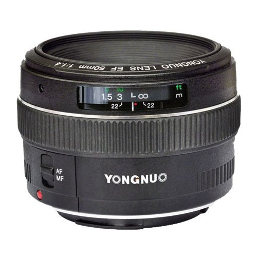Обьектив Youngnuo YN 50mm f/1.4 Canon EF - фото 1 - id-p56381806