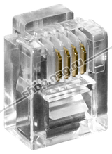 Коннектор RJ-11 (100шт)