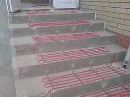 Обогрев входной лестницы. Адрес: г. Алматы, ул. Аскарова. 1