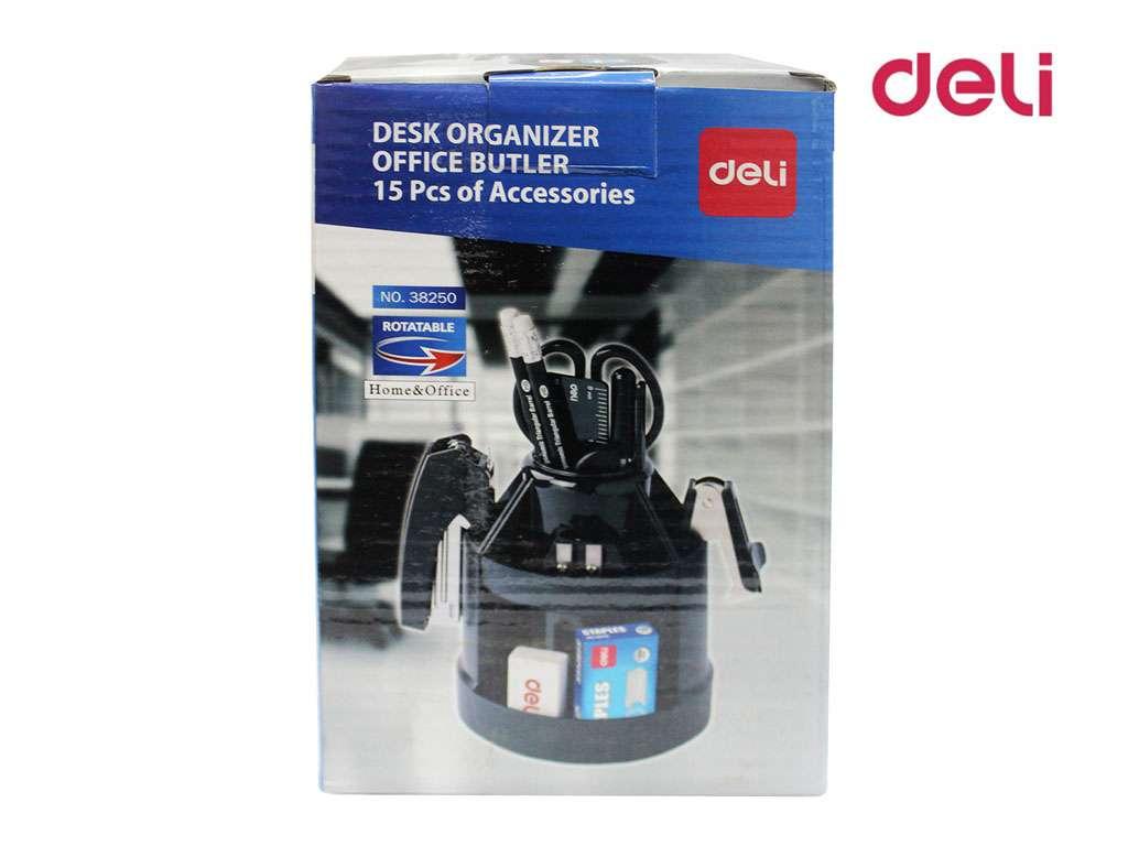 Настольный набор DELI "E38250A", 14 предметов, черный