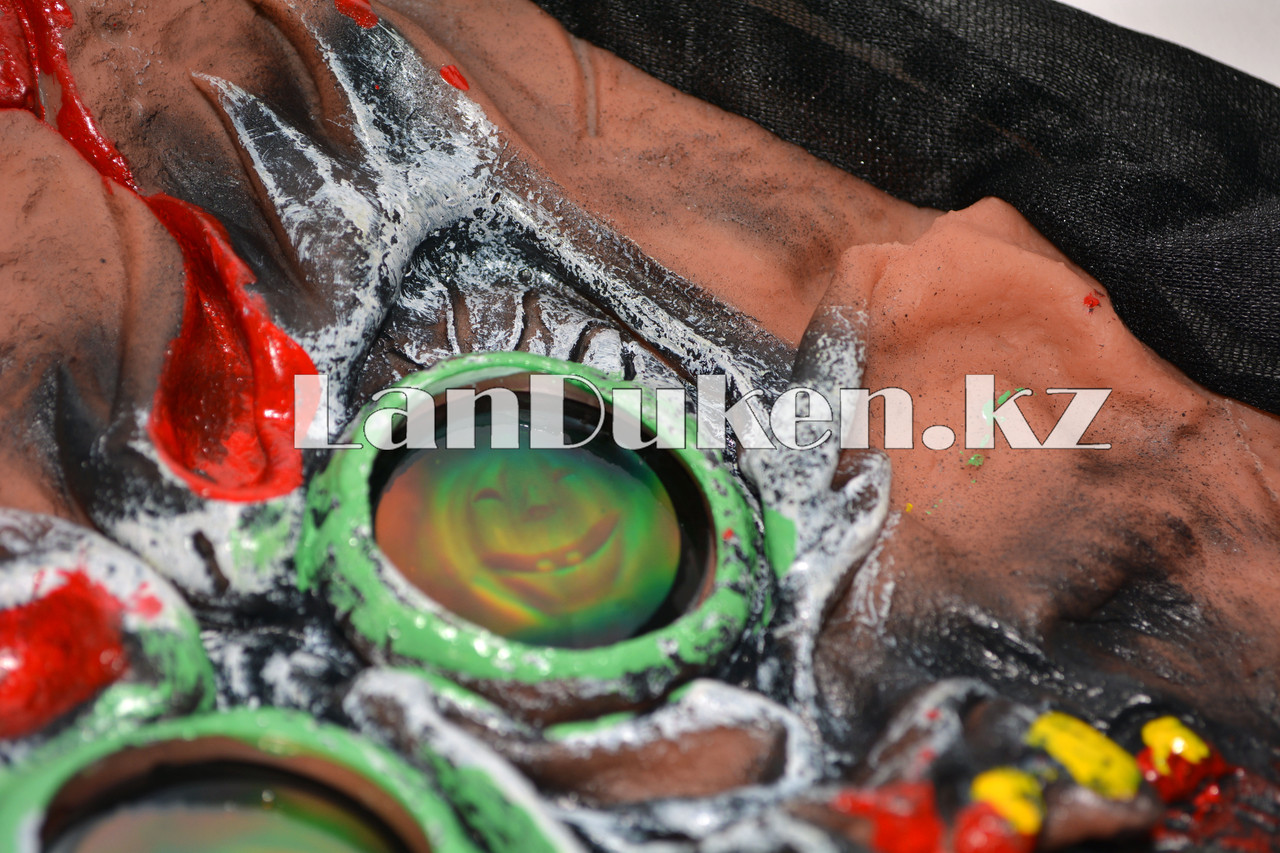 Латексная маска на хэллоуин злобное существо с 3D линзами 02 - фото 6 - id-p56380621