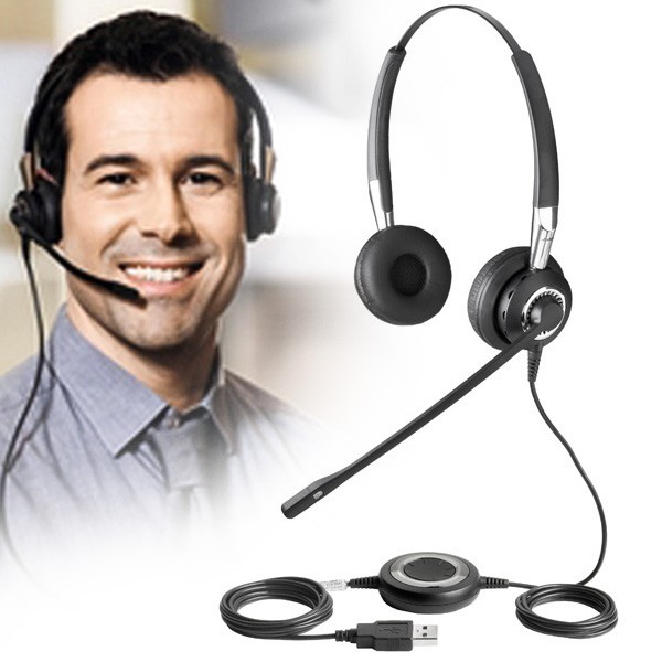 Проводная гарнитура Jabra BIZ 2400 II Duo USB Duo USB UC (2499-829-209) - фото 2 - id-p56355258