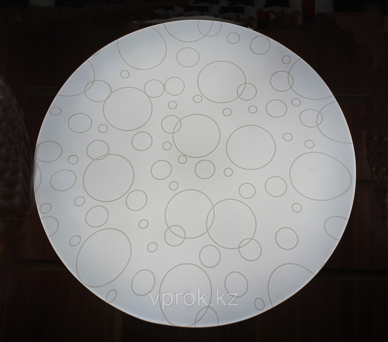 Светильник LED c плафоном, бело-серый, D 32 см - фото 1 - id-p56441796