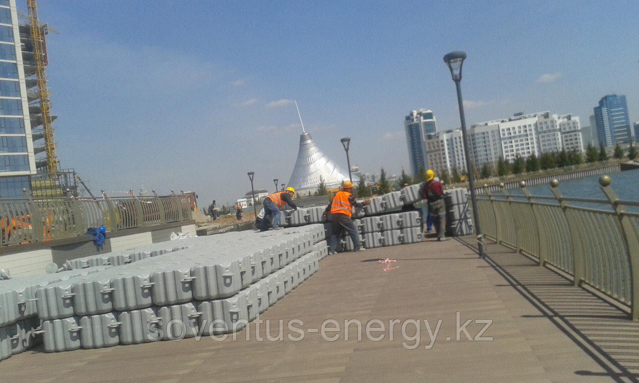 Пластиковые понтоны для набережной