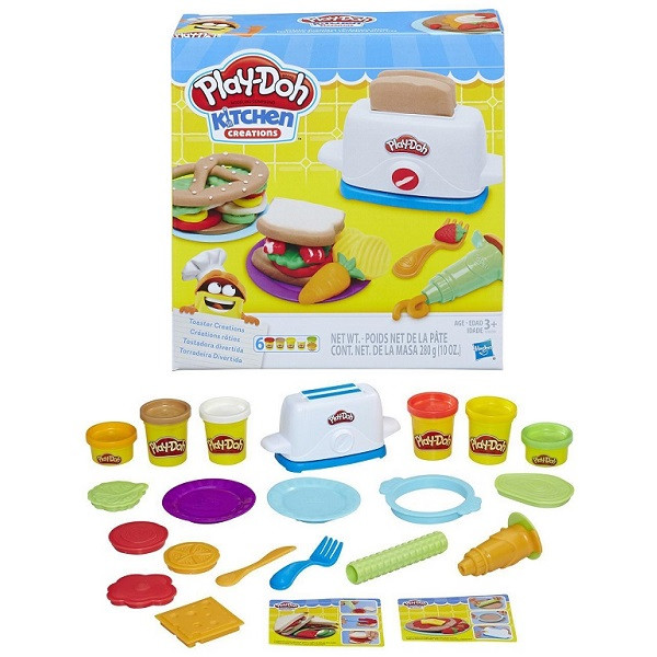 Hasbro Play-Doh "Кухня" Игровой набор "Тостер", Плей-До - фото 1 - id-p56462409