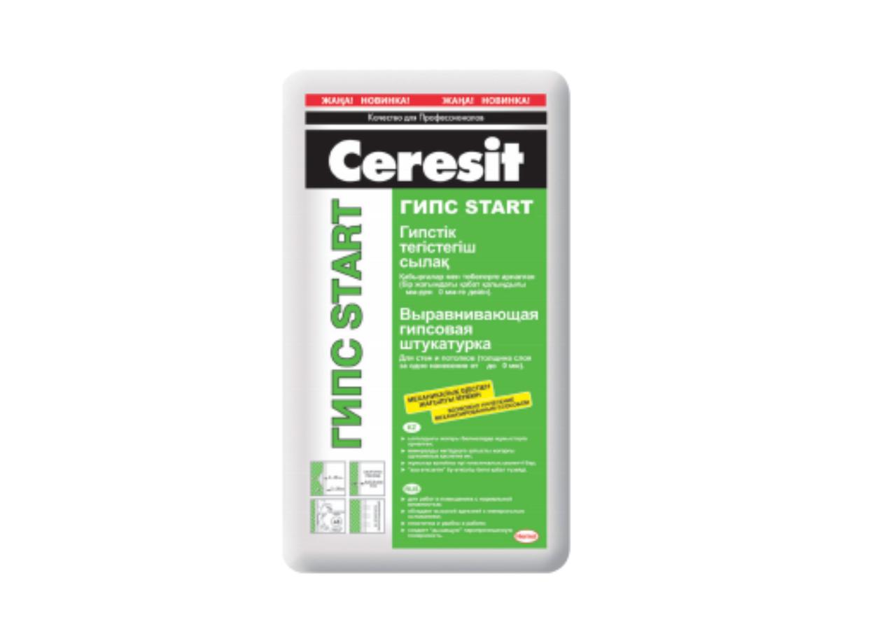 Ceresit IN 15 START Выравнивающая гипсовая штукатурка, 25 кг