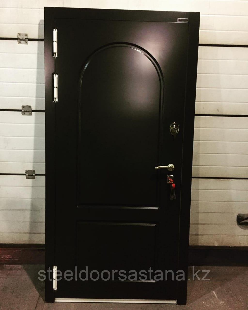 Дверь стальная с фрамугой, влагостойким МДФ и покрытием Винорит - фото 4 - id-p56473393