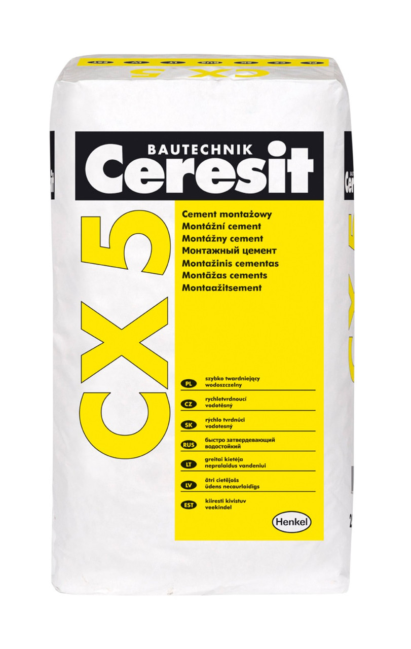 Монтажный водоостанавливающий цемент Ceresit CX 5