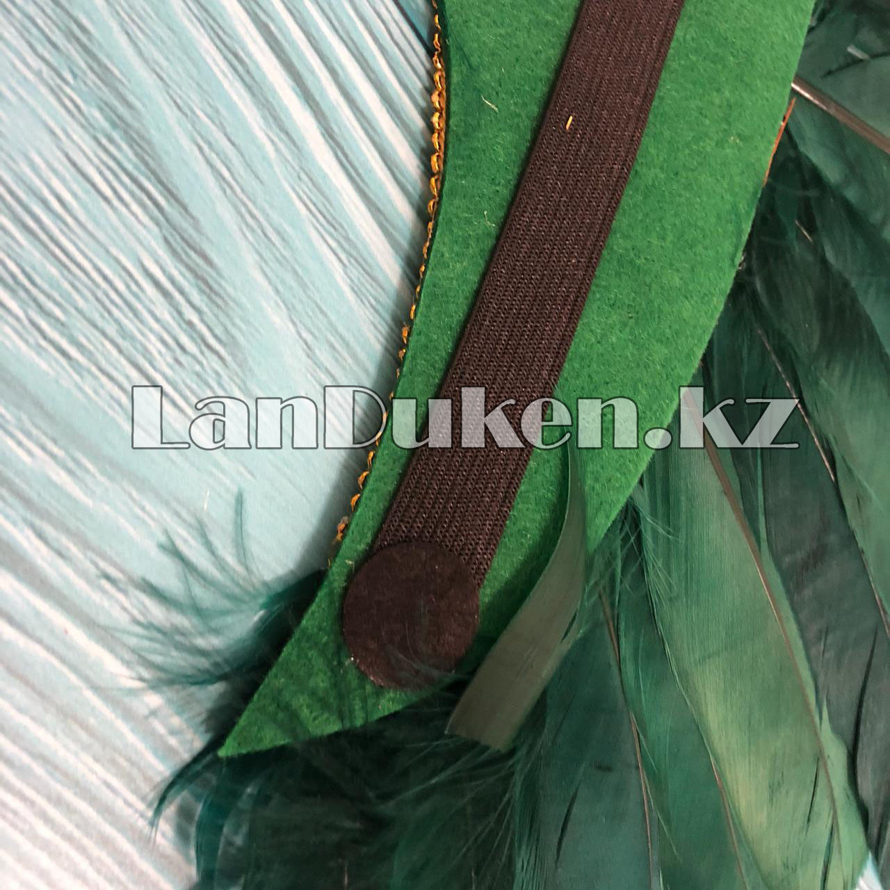 Бразильские перья головной убор зеленые - фото 7 - id-p55079971