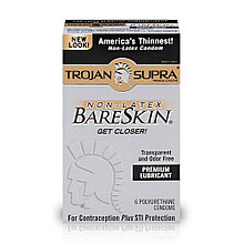 Презервативы Trojan BareSkin Non Latex Condoms