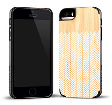 PRINTED FEATHER BAMBOO CASE