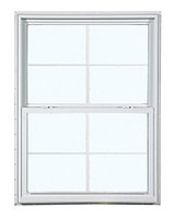 2024 300 Insulated Glass 4/4 White Single Hung Window