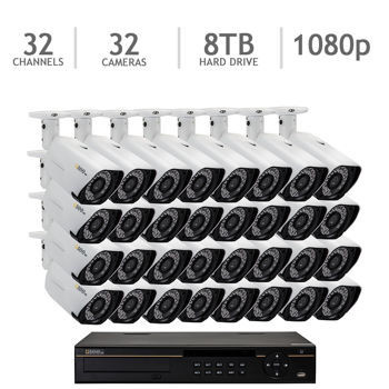 Q-See 32 Channel IP NVR with 8TB HDD, 32 4MP Cameras with 100' Night Vision - фото 1 - id-p56507735