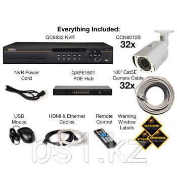 Q-See 32 Channel IP NVR with 8TB HDD, 32 4MP Cameras with 100' Night Vision - фото 6 - id-p56507735